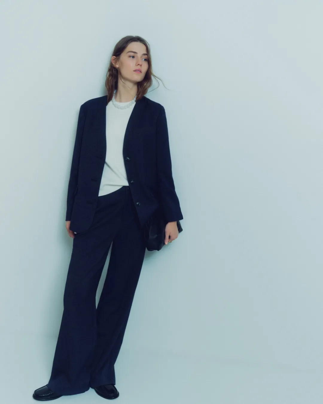 YERSE Americana diseño monocolor azul marino Hot