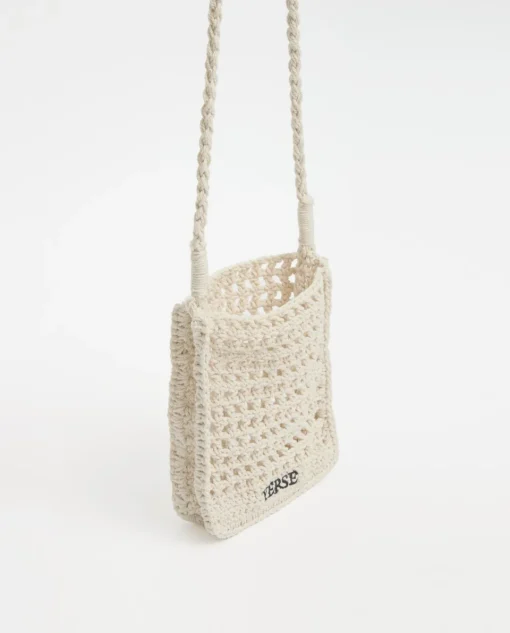 YERSE Bolso handmade de crochet crudo Online