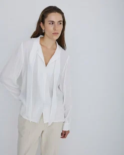 YERSE Camisa fluida lazo crudo Discount