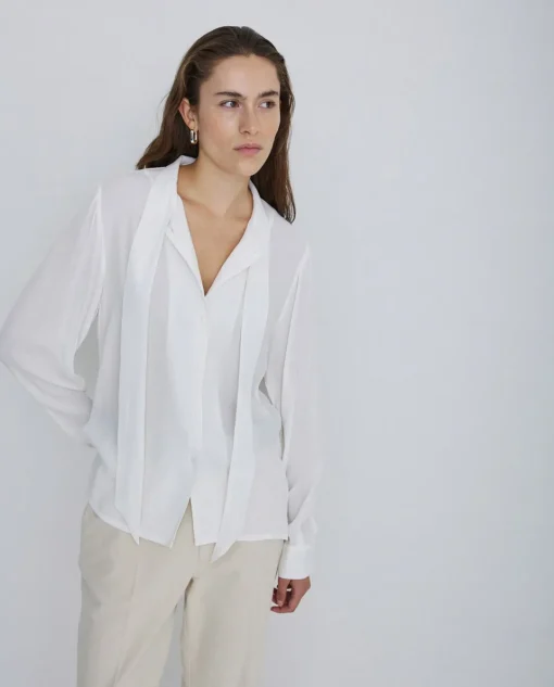 YERSE Camisa fluida lazo crudo Discount