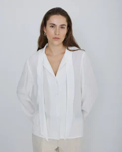 YERSE Camisa fluida lazo crudo Discount