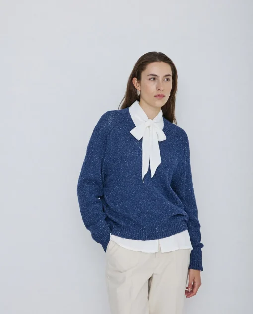 YERSE Camisa fluida lazo crudo Discount