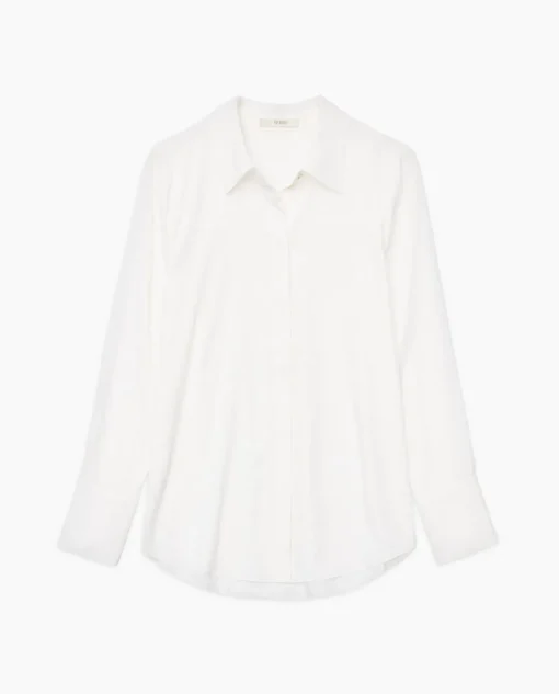 YERSE Camisa fluida viscosa blanco Online