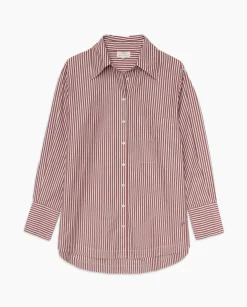 YERSE Camisa popelín rayas grante Sale