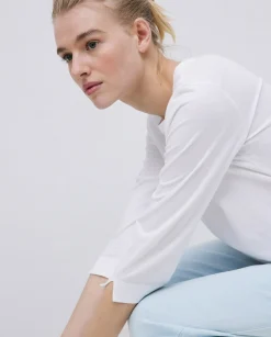 YERSE Camiseta básica 3/4 blanco New