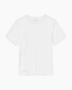YERSE Camiseta básica cuello redondo blanco Best