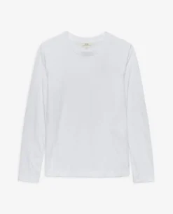 YERSE Camiseta básica manga larga blanco Best