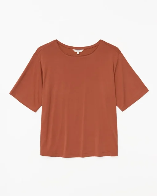 YERSE Camiseta holgada modal terracota Online