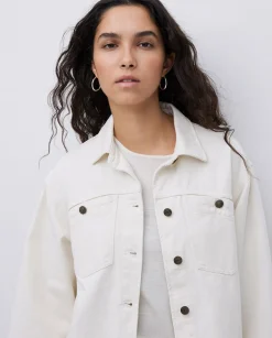 YERSE Cazadora vaquera bolsillos crudo Discount