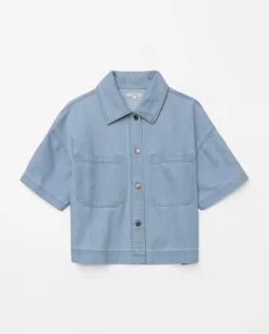 YERSE Chaqueta denim tencel azul Outlet