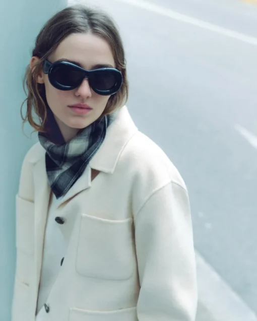 YERSE Chaqueta lana doble faz crudo Discount