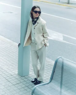 YERSE Chaqueta lana doble faz crudo Discount