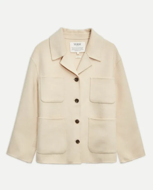 YERSE Chaqueta lana doble faz crudo Discount
