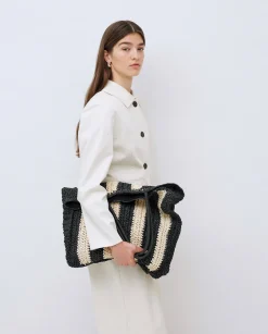 YERSE Chaqueta tejido gabardina blanco roto New