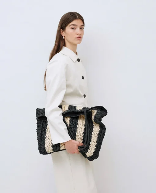 YERSE Chaqueta tejido gabardina blanco roto New
