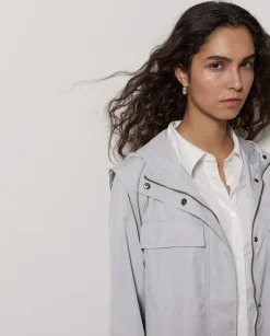 YERSE Chaqueta water repellent capucha gris Outlet