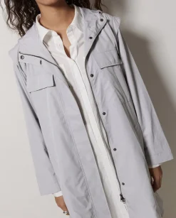 YERSE Chaqueta water repellent capucha gris Outlet