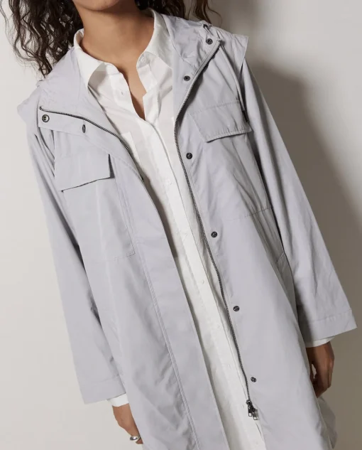 YERSE Chaqueta water repellent capucha gris Outlet