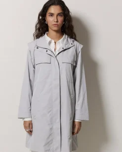 YERSE Chaqueta water repellent capucha gris Outlet