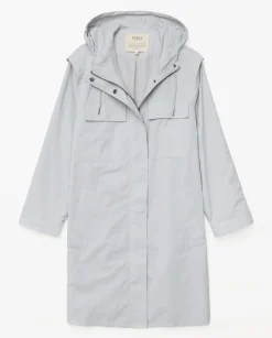 YERSE Chaqueta water repellent capucha gris Outlet
