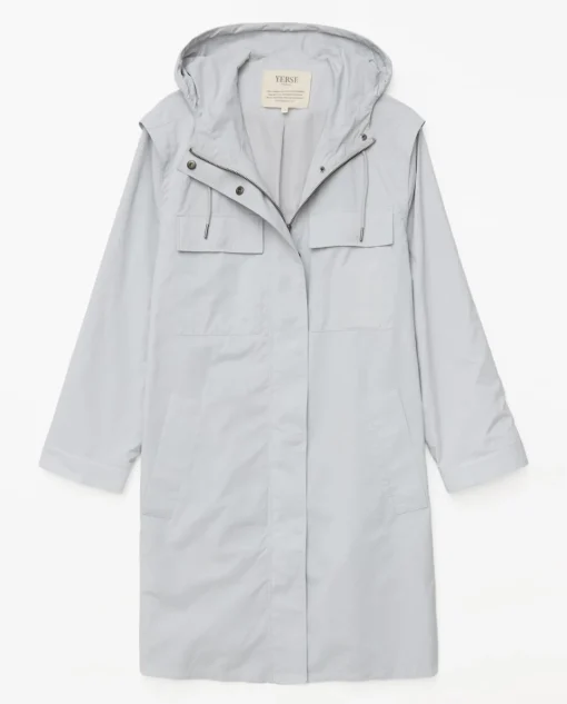 YERSE Chaqueta water repellent capucha gris Outlet