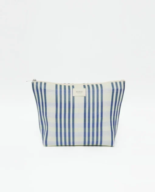 YERSE Clutch de rayas azul Online
