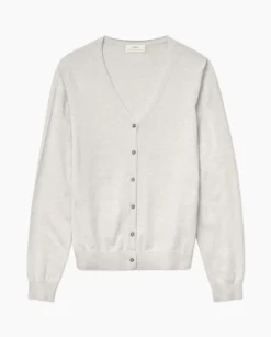YERSE Cárdigan escote pico gris Fashion