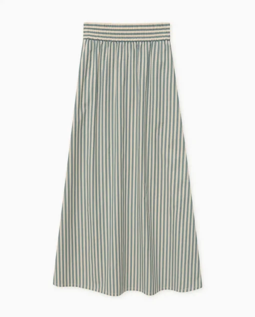 YERSE Falda midi rayas verde Fashion