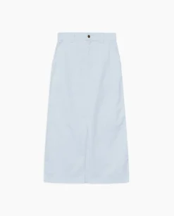 YERSE Falda tejana midi azul índigo Clearance