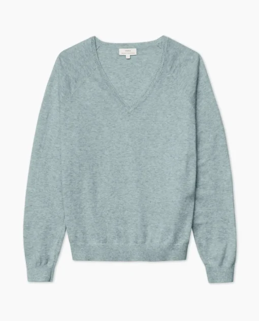 YERSE Jersey 100% algodón orgánico pico gris verdoso Best