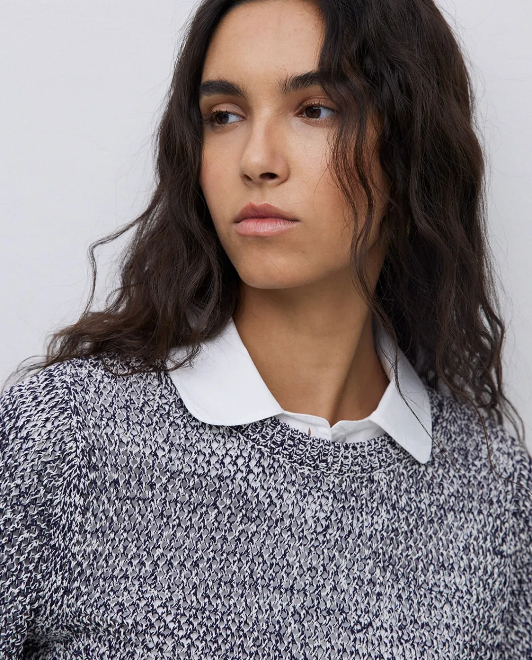 YERSE Jersey calado azul oscuro Best