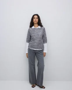 YERSE Jersey calado azul oscuro Best