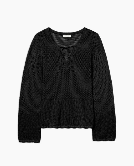 YERSE Jersey calado lazo negro Hot