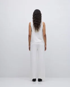 YERSE Pantalones de punto algodón crudo Fashion