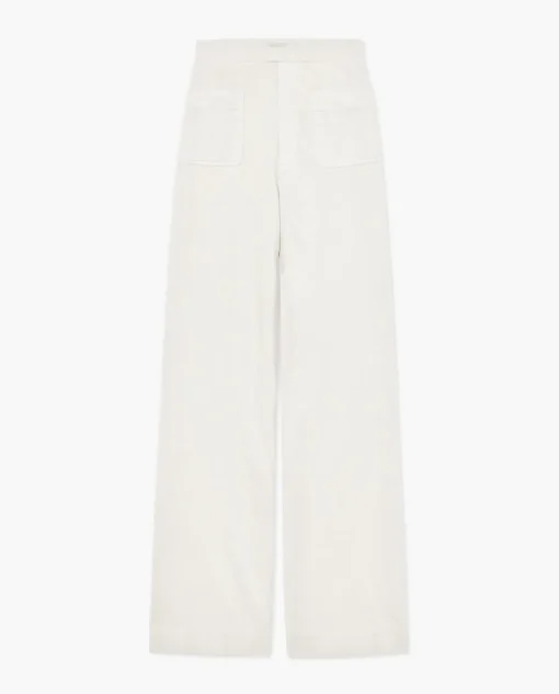 YERSE Pantalones de punto algodón crudo Fashion