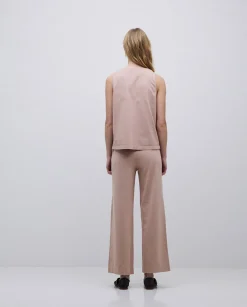 YERSE Pantalones de punto algodón rosa antiguo New