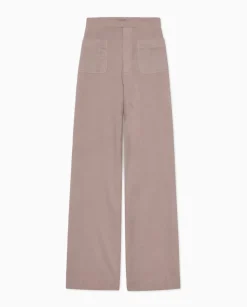 YERSE Pantalones de punto algodón rosa antiguo New