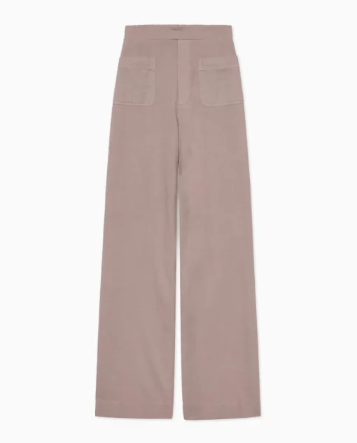 YERSE Pantalones de punto algodón rosa antiguo New
