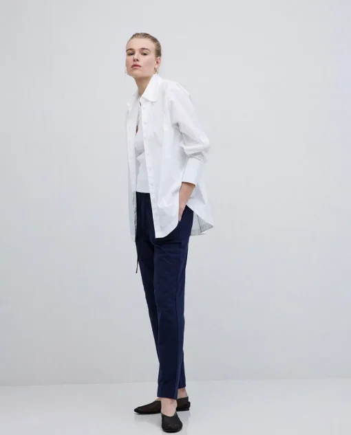 YERSE Pantalones jogger azul oscuro Clearance
