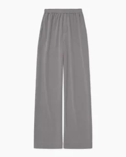 YERSE Pantalones punto fluidos gris Online