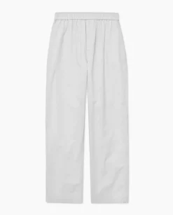 YERSE Pantalones rectos popelín gris Best