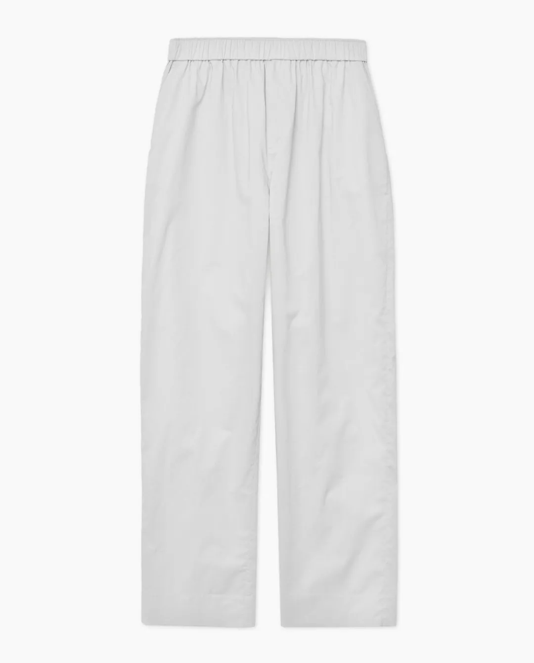 YERSE Pantalones rectos popelín gris Best