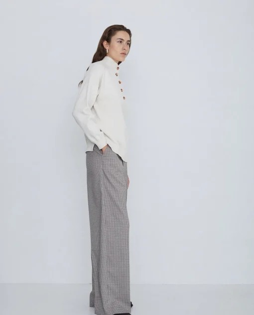 YERSE Pantalones wide leg gris claro Best
