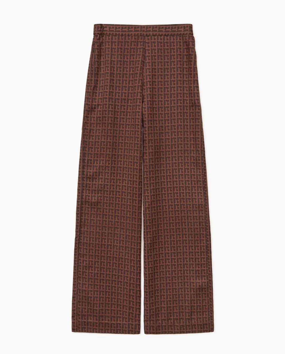 YERSE Pantalones wide leg tencel marrón Hot