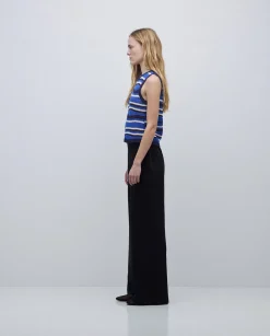 YERSE Pantalones wide leg tencel negro Best