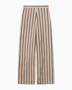 YERSE Pantalones wide leg tencel crudo Clearance