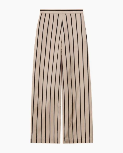YERSE Pantalones wide leg tencel crudo Clearance