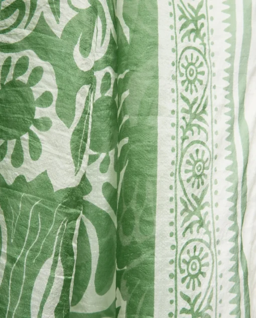 YERSE Pañuelo Seda verde Sale