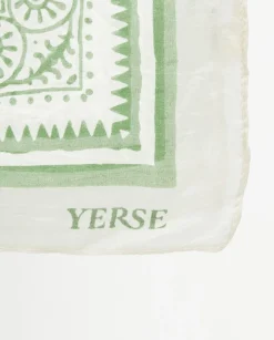YERSE Pañuelo Seda verde Sale