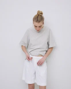 YERSE Shorts bolsillos plastrón blanco Best